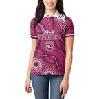 QLD Maroons Rugby Personalised Women Polo Shirt Cane Toads 2026 Come On