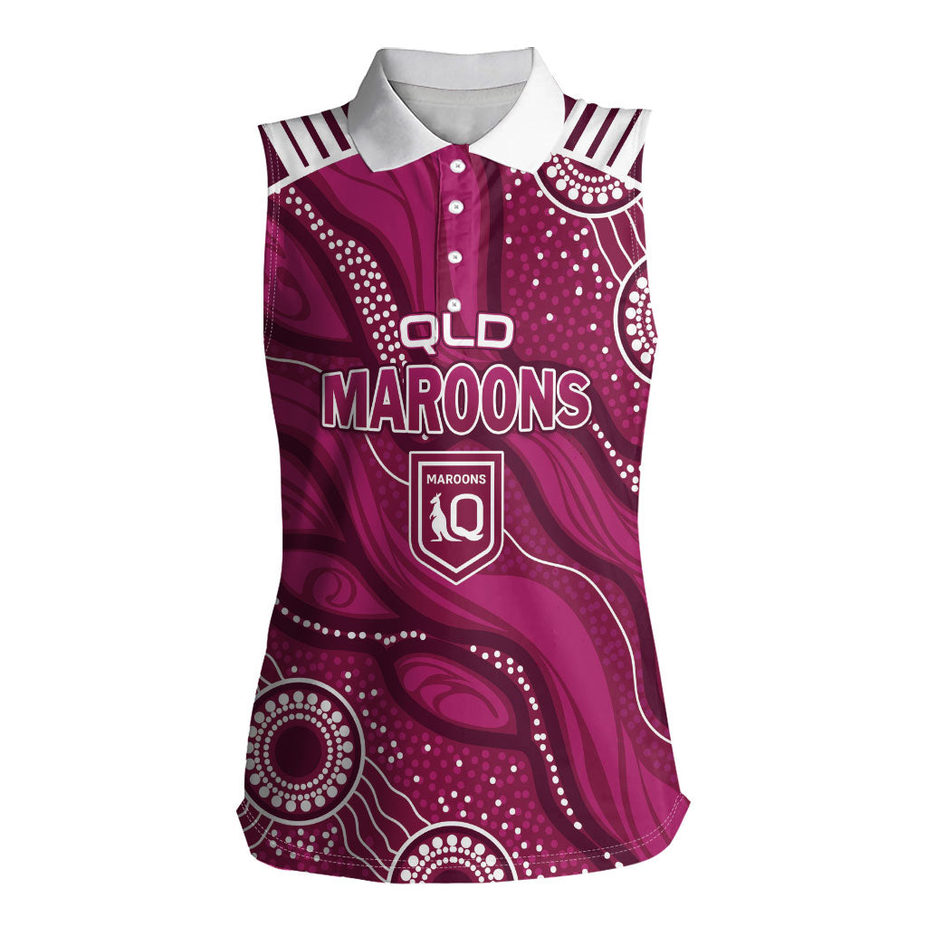 QLD Maroons Rugby Personalised Women Sleeveless Polo Shirt Cane Toads 2026 Come On