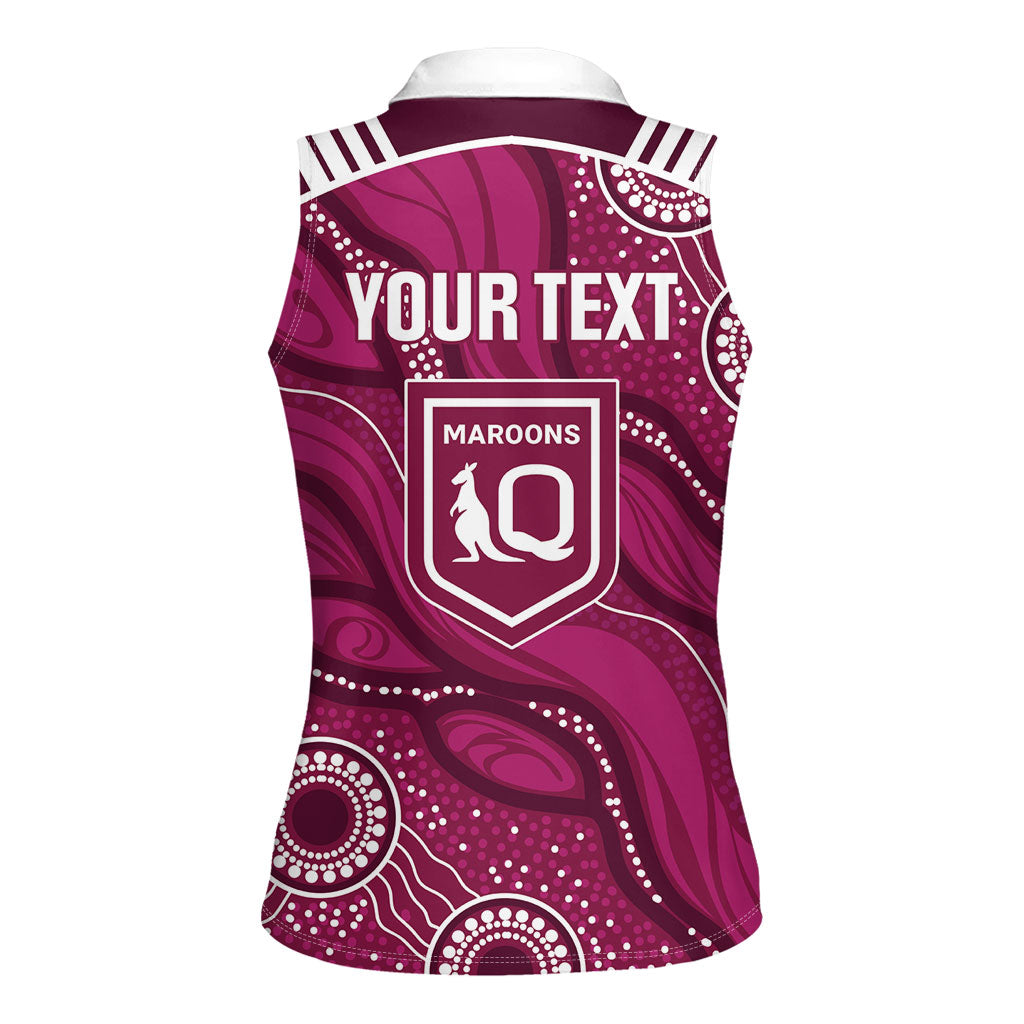 QLD Maroons Rugby Personalised Women Sleeveless Polo Shirt Cane Toads 2026 Come On