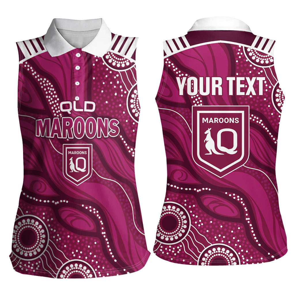 QLD Maroons Rugby Personalised Women Sleeveless Polo Shirt Cane Toads 2026 Come On