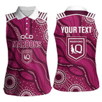 QLD Maroons Rugby Personalised Women Sleeveless Polo Shirt Cane Toads 2026 Come On