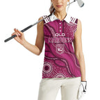 QLD Maroons Rugby Personalised Women Sleeveless Polo Shirt Cane Toads 2026 Come On