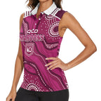 QLD Maroons Rugby Personalised Women Sleeveless Polo Shirt Cane Toads 2026 Come On