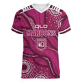 QLD Maroons Rugby Personalised Women V-Neck T-Shirt Cane Toads 2026 Come On