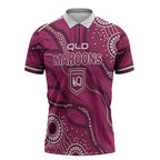 QLD Maroons Rugby Personalised Zipper Polo Shirt Cane Toads 2026 Come On