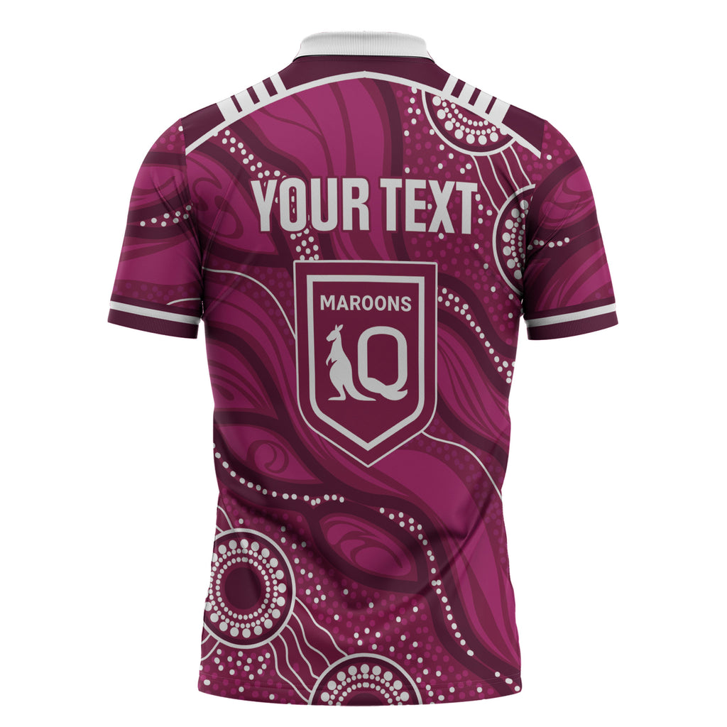 QLD Maroons Rugby Personalised Zipper Polo Shirt Cane Toads 2026 Come On