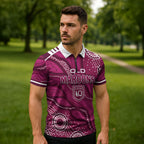 QLD Maroons Rugby Personalised Zipper Polo Shirt Cane Toads 2026 Come On