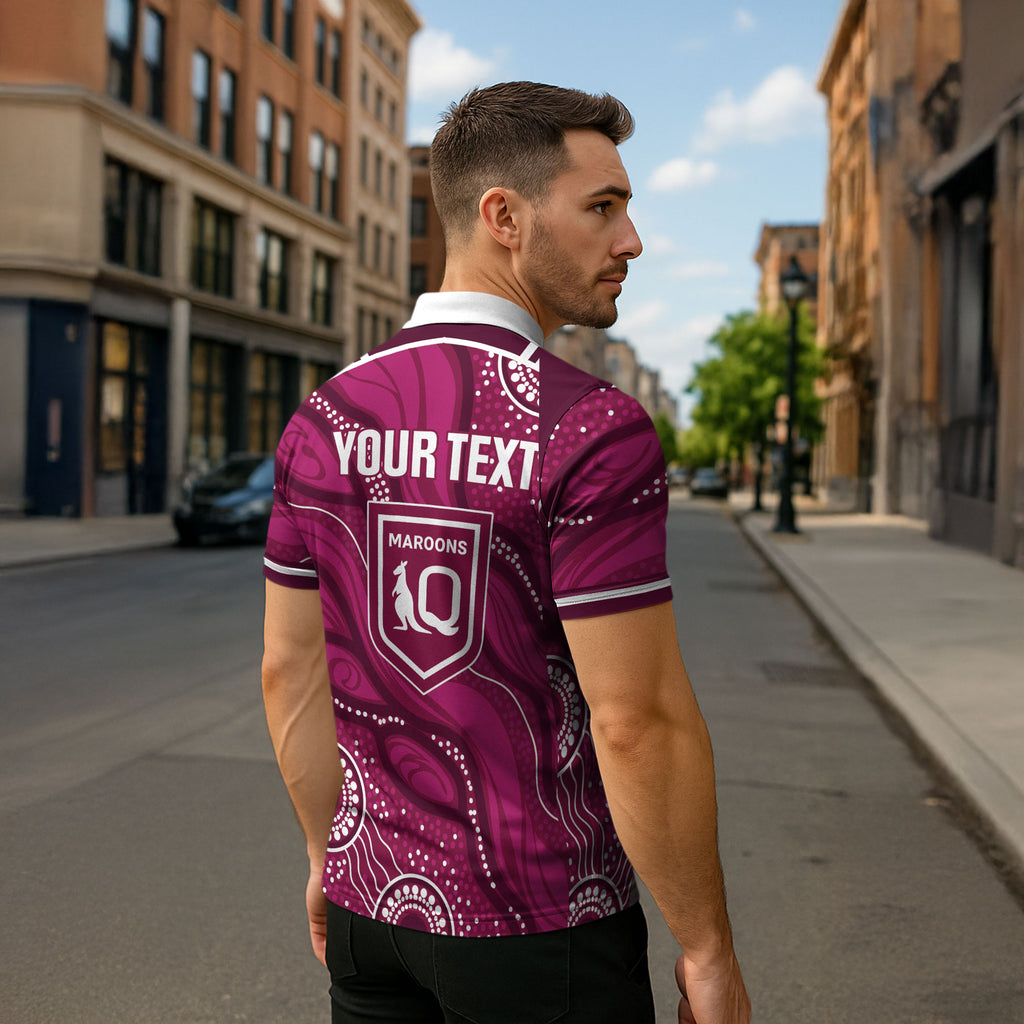 QLD Maroons Rugby Personalised Zipper Polo Shirt Cane Toads 2026 Come On