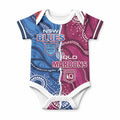 NSW Blues and QLD Maroons Rugby Personalised Baby Onesie 2026 Come On Together