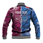 NSW Blues and QLD Maroons Rugby Personalised Baseball Jacket 2026 Come On Together