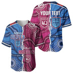 NSW Blues and QLD Maroons Rugby Personalised Baseball Jersey 2026 Come On Together