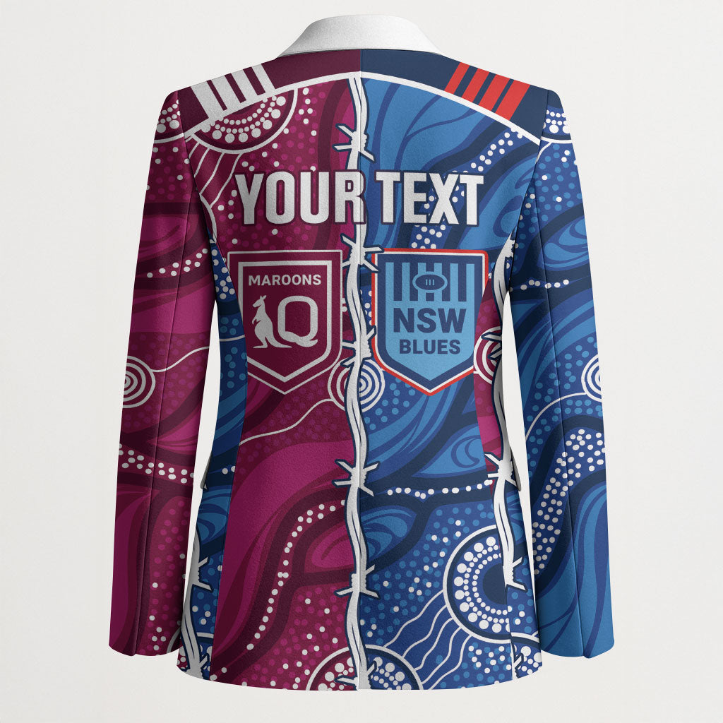 NSW Blues and QLD Maroons Rugby Personalised Blazer 2026 Come On Together