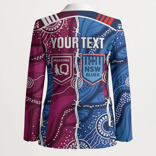 NSW Blues and QLD Maroons Rugby Personalised Blazer 2026 Come On Together