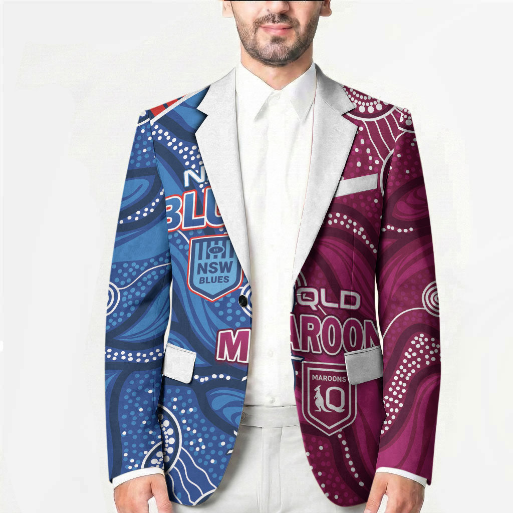 NSW Blues and QLD Maroons Rugby Personalised Blazer 2026 Come On Together