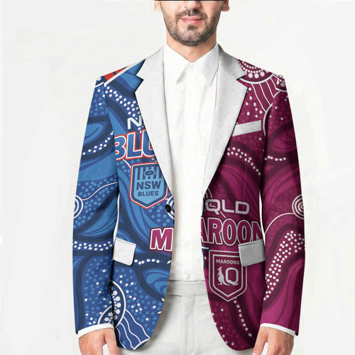 NSW Blues and QLD Maroons Rugby Personalised Blazer 2026 Come On Together
