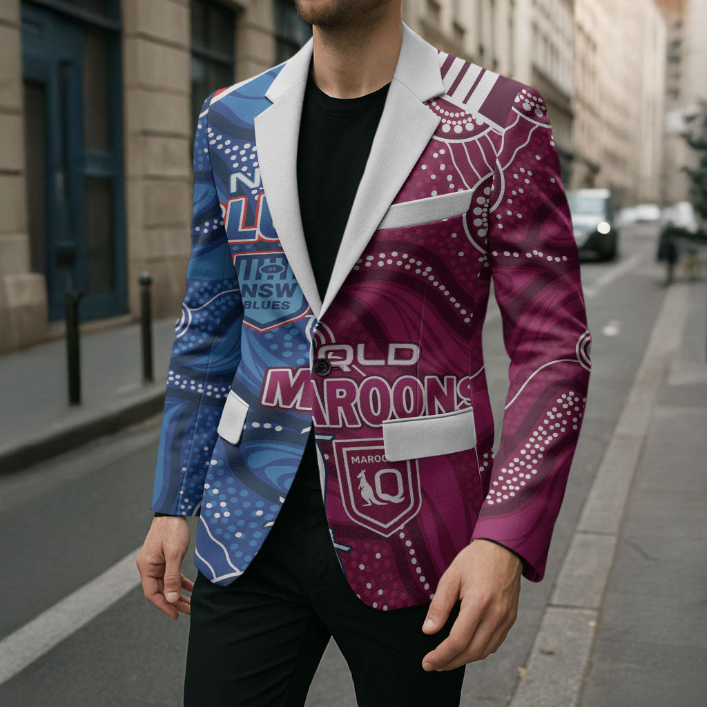NSW Blues and QLD Maroons Rugby Personalised Blazer 2026 Come On Together
