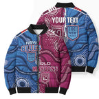 NSW Blues and QLD Maroons Rugby Personalised Bomber Puffer Jacket 2026 Come On Together