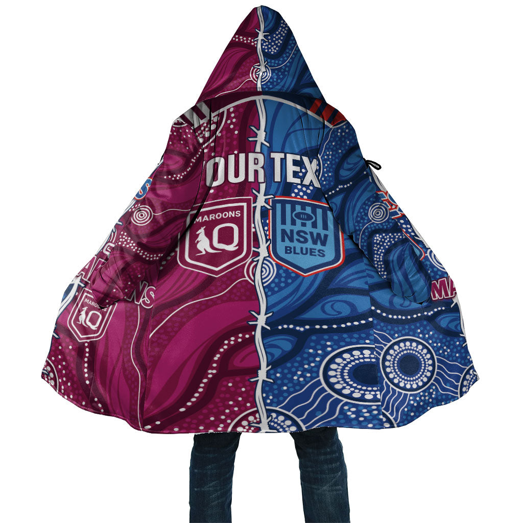 NSW Blues and QLD Maroons Rugby Personalised Cloak 2026 Come On Together