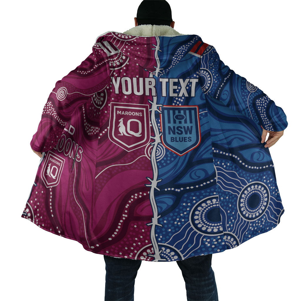 NSW Blues and QLD Maroons Rugby Personalised Cloak 2026 Come On Together