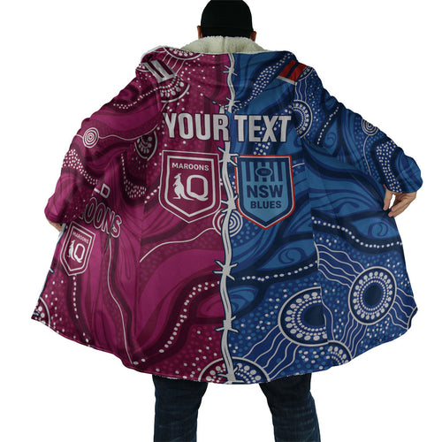 NSW Blues and QLD Maroons Rugby Personalised Cloak 2026 Come On Together