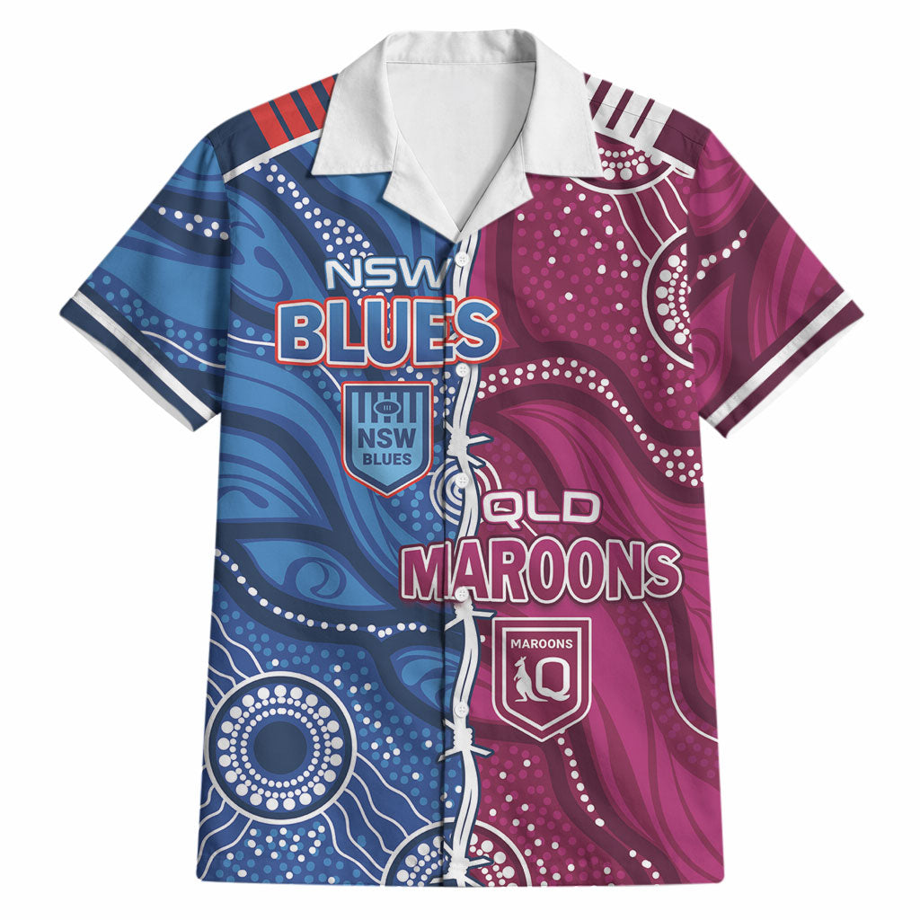 NSW Blues and QLD Maroons Rugby Personalised Hawaiian Shirt 2026 Come On Together