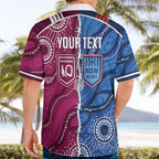 NSW Blues and QLD Maroons Rugby Personalised Hawaiian Shirt 2026 Come On Together