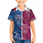 NSW Blues and QLD Maroons Rugby Personalised Hawaiian Shirt 2026 Come On Together