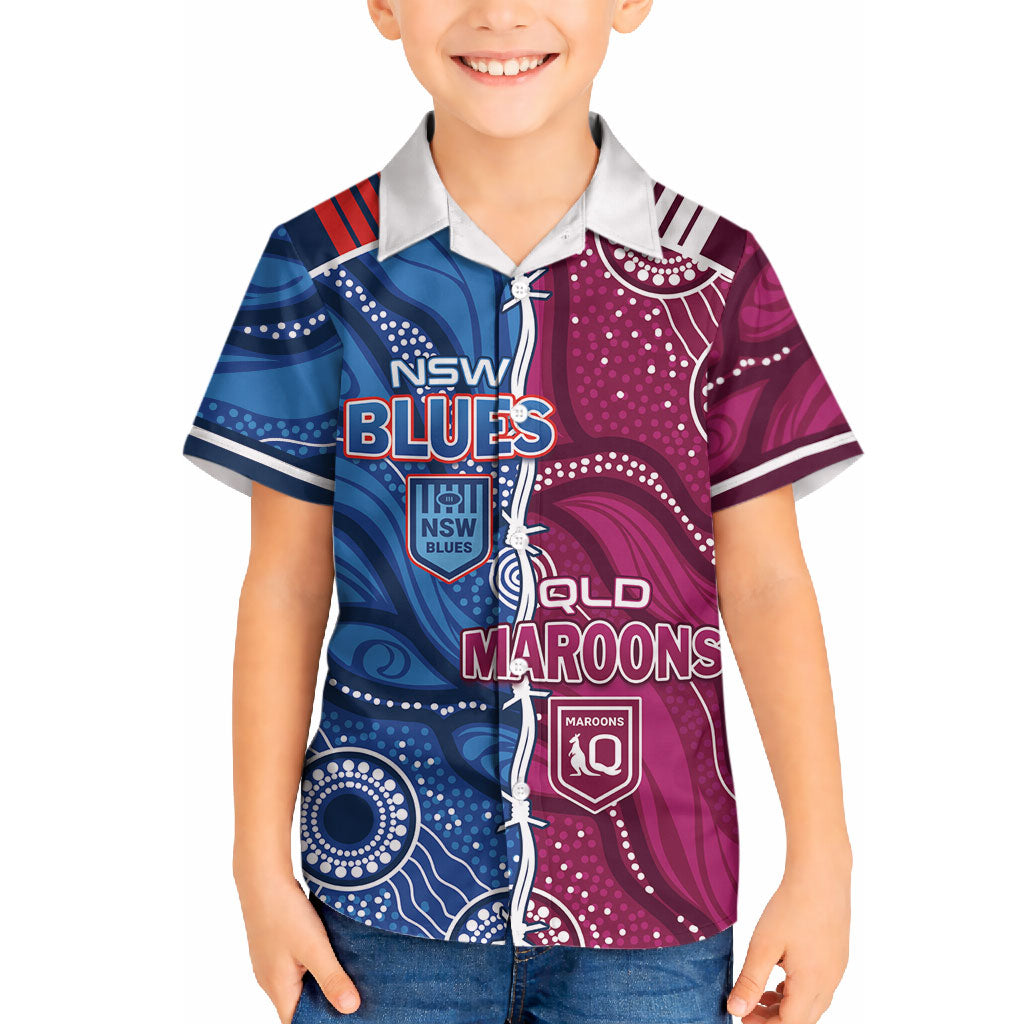 NSW Blues and QLD Maroons Rugby Personalised Hawaiian Shirt 2026 Come On Together