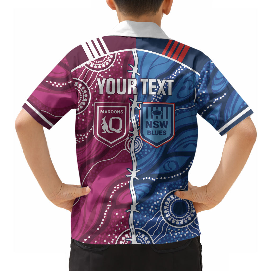NSW Blues and QLD Maroons Rugby Personalised Hawaiian Shirt 2026 Come On Together