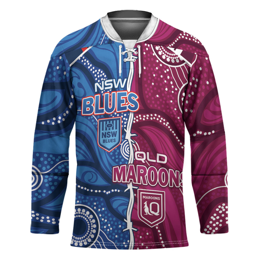 NSW Blues and QLD Maroons Rugby Personalised Hockey Jersey 2026 Come On Together