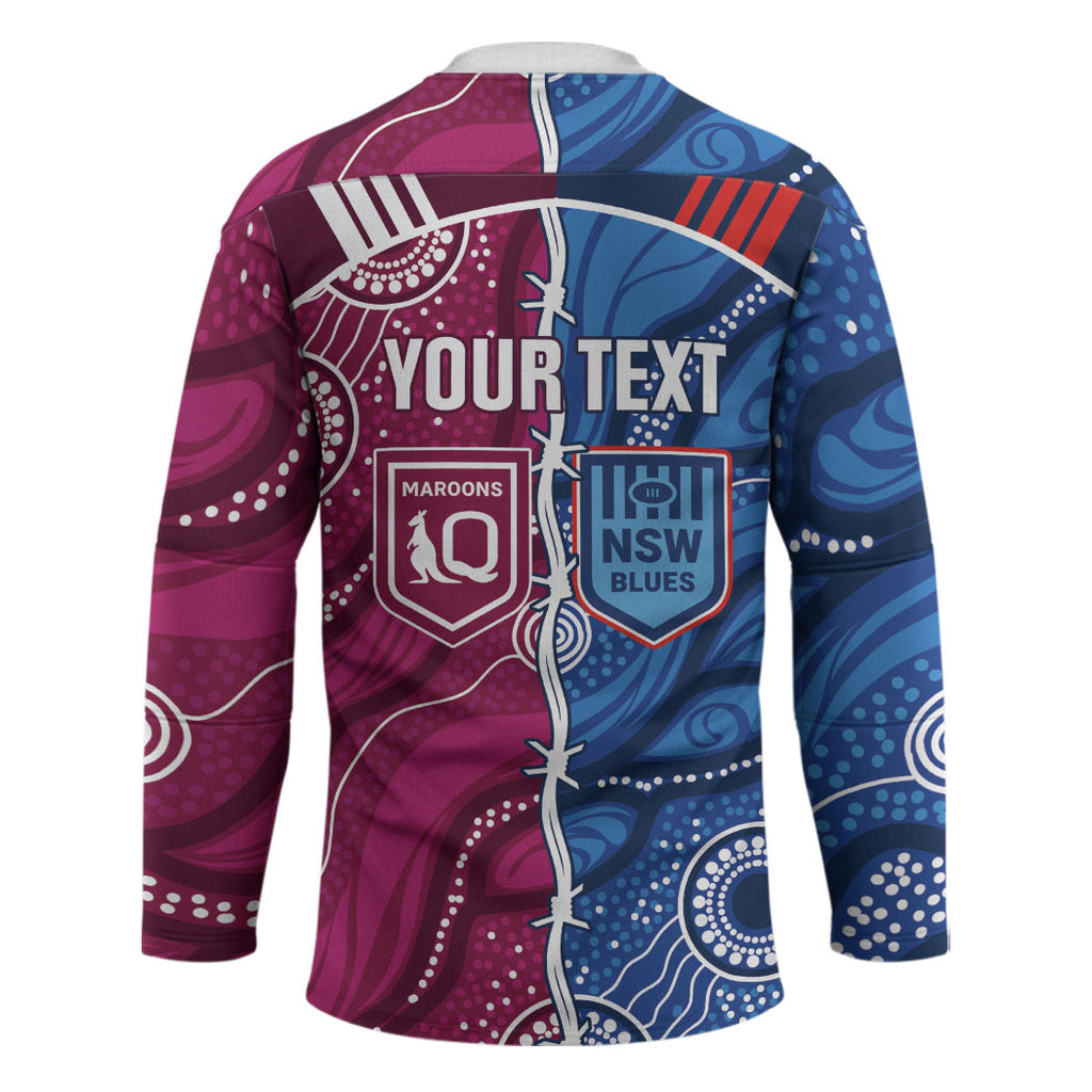 NSW Blues and QLD Maroons Rugby Personalised Hockey Jersey 2026 Come On Together