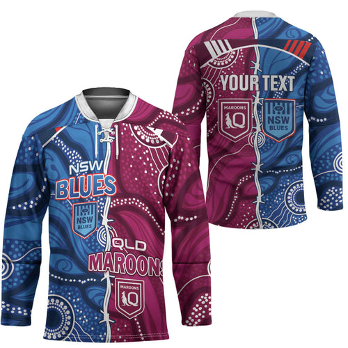 NSW Blues and QLD Maroons Rugby Personalised Hockey Jersey 2026 Come On Together
