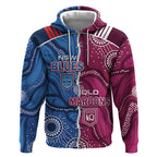NSW Blues and QLD Maroons Rugby Personalised Hoodie 2026 Come On Together