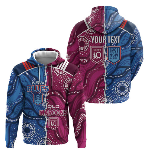 NSW Blues and QLD Maroons Rugby Personalised Hoodie 2026 Come On Together