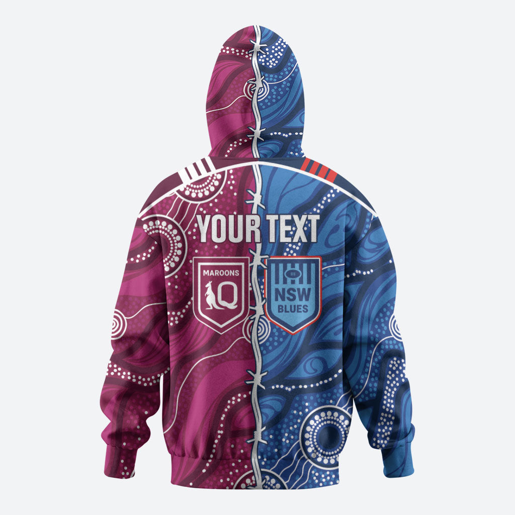 NSW Blues and QLD Maroons Rugby Personalised Hoodie 2026 Come On Together