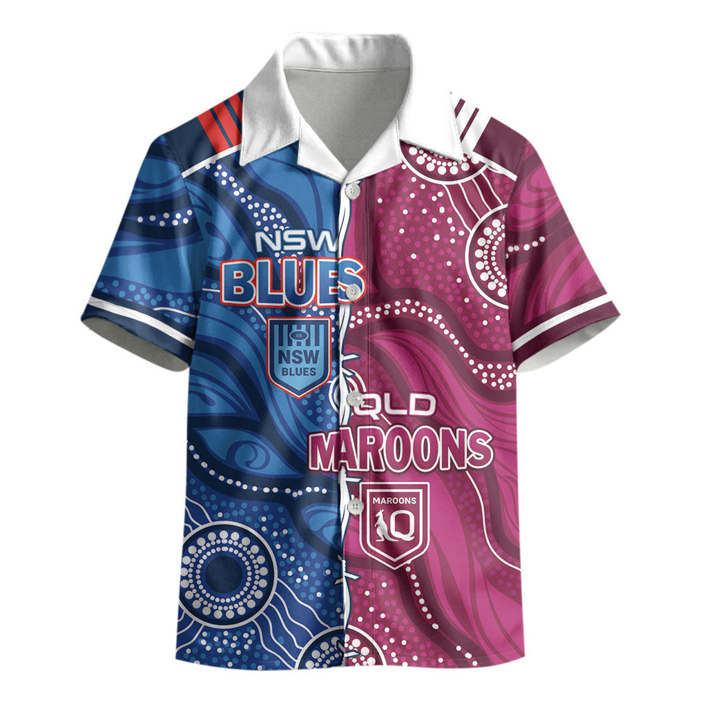 NSW Blues and QLD Maroons Rugby Personalised Kid Hawaiian Shirt 2026 Come On Together