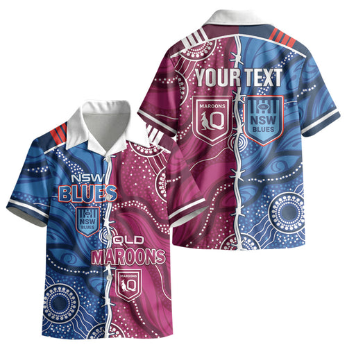 NSW Blues and QLD Maroons Rugby Personalised Kid Hawaiian Shirt 2026 Come On Together