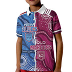 NSW Blues and QLD Maroons Rugby Personalised Kid Polo Shirt 2026 Come On Together