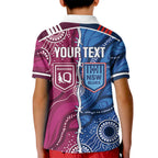 NSW Blues and QLD Maroons Rugby Personalised Kid Polo Shirt 2026 Come On Together
