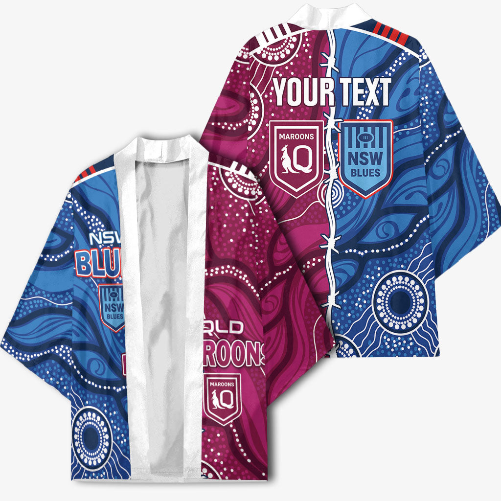 NSW Blues and QLD Maroons Rugby Personalised Kimono 2026 Come On Together