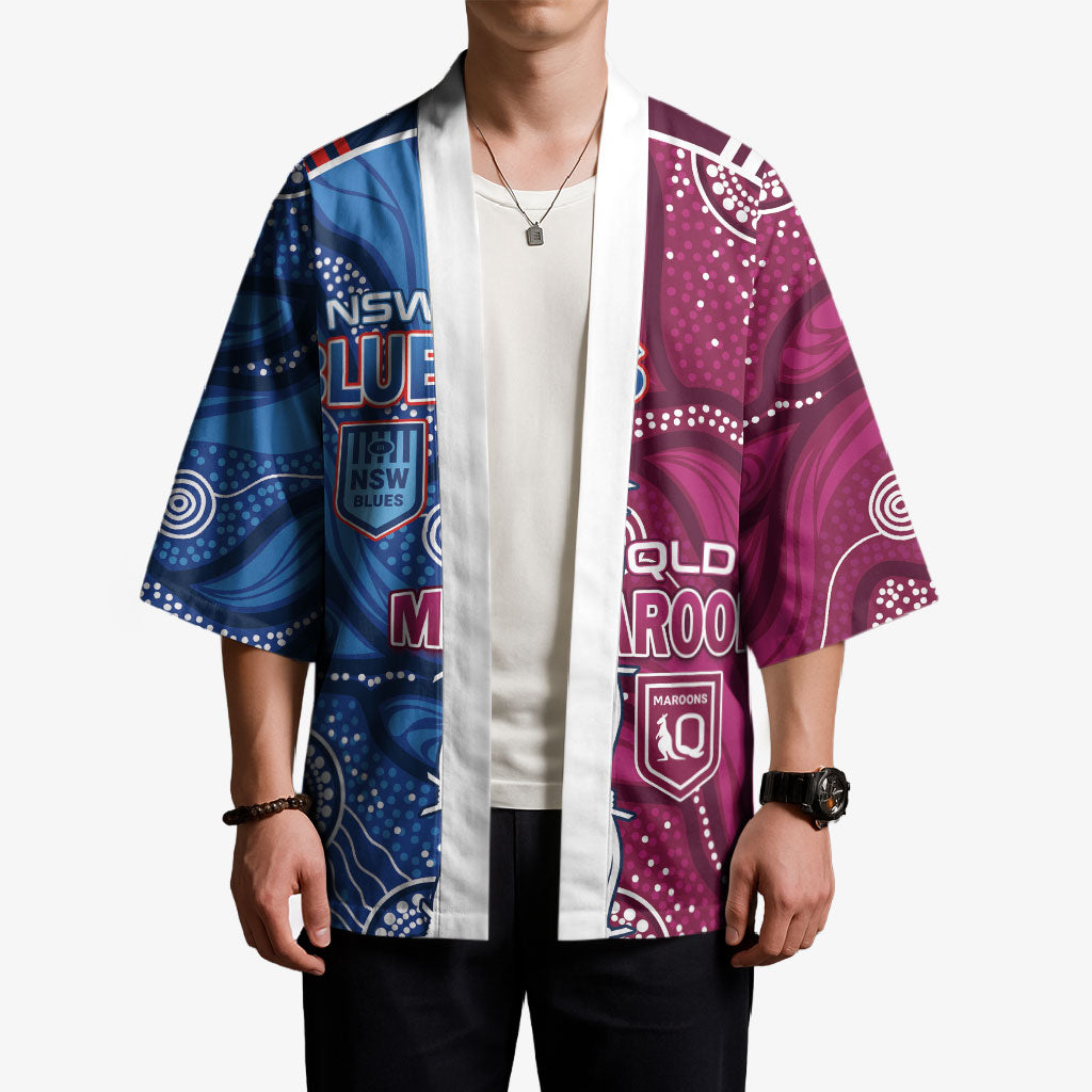 NSW Blues and QLD Maroons Rugby Personalised Kimono 2026 Come On Together