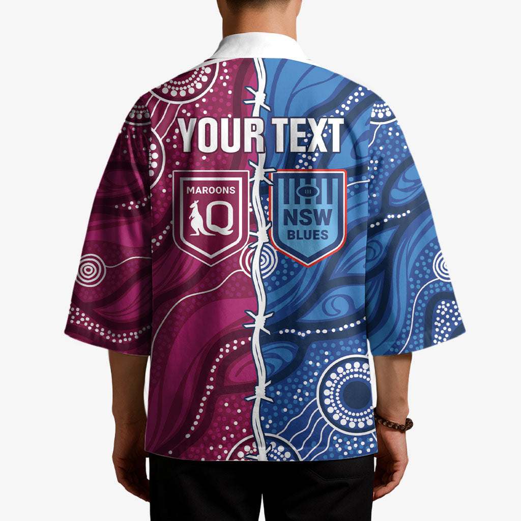 NSW Blues and QLD Maroons Rugby Personalised Kimono 2026 Come On Together