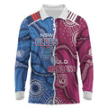 NSW Blues and QLD Maroons Rugby Personalised Long Sleeve Polo Shirt 2026 Come On Together