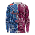NSW Blues and QLD Maroons Rugby Personalised Long Sleeve Shirt 2026 Come On Together