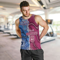 NSW Blues and QLD Maroons Rugby Personalised Men Tank Top 2026 Come On Together