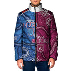 NSW Blues and QLD Maroons Rugby Personalised Padded Jacket 2026 Come On Together