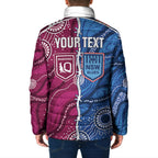NSW Blues and QLD Maroons Rugby Personalised Padded Jacket 2026 Come On Together