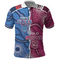 NSW Blues and QLD Maroons Rugby Personalised Polo Shirt 2026 Come On Together