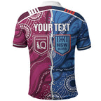 NSW Blues and QLD Maroons Rugby Personalised Polo Shirt 2026 Come On Together