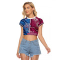NSW Blues and QLD Maroons Rugby Personalised Raglan Cropped T Shirt 2026 Come On Together